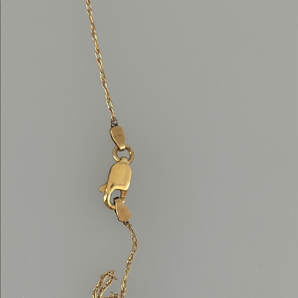 Mikimoto 14k real solid Gold Pearl Diamond Necklace - Picture 12 of 12